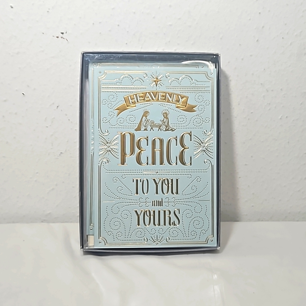 NIP hallmark heavenly peace to you and yours 16 cards & envelopes